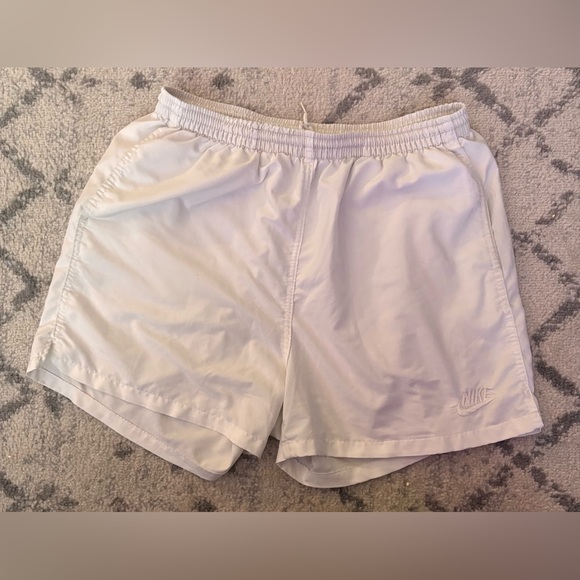 Nike Other - Vintage Nike White Running Shorts Mens Large USA Made Embroidered Swoosh